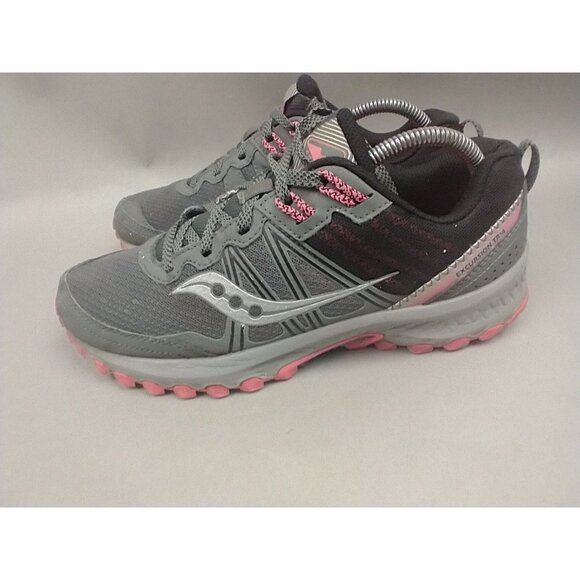 Saucony Shoes Womens 9.5 Wide Gray Versafoam Trail Running React2U Sneakers - Picture 3 of 16